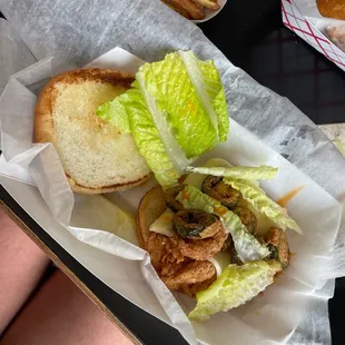 Spicy chicken sandwich