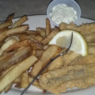 Perch Dinner - perfectly cooked; tender and buttery.