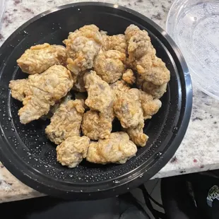 Chicken gizzards were mushy and not good.