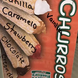 Churros with filling