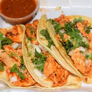 Chicken Diabla Tacos: Crazy Mexico