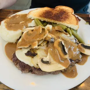 The Vans special... canned green beans and boxed mashed potatoes
