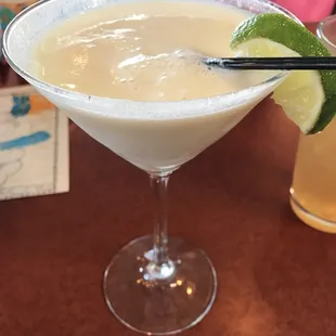 The tart and refreshing key lime pie martini is the perfect summer drink. This drink was not overwhelming sweet as some martinis can be.