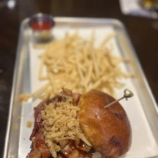 Bourbon BBQ Bacon Blue Cheese Burger
