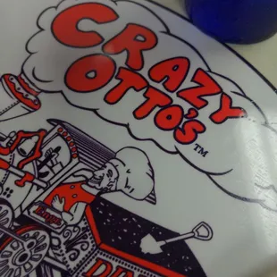 a plate with a train on it