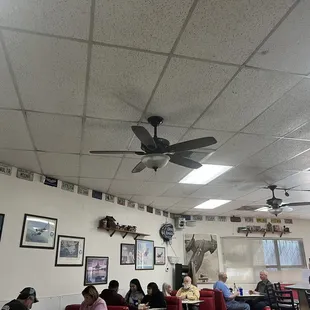 Enjoying the country music atmosphere.