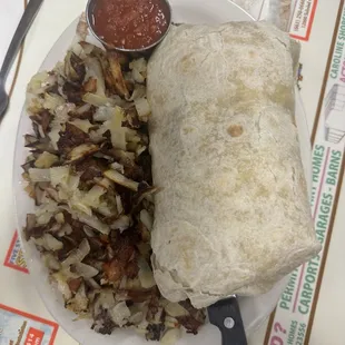 Rib Eye Steak burrito