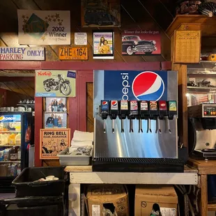 a soda dispenser