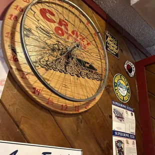 The wheel they spin when a train drives by!