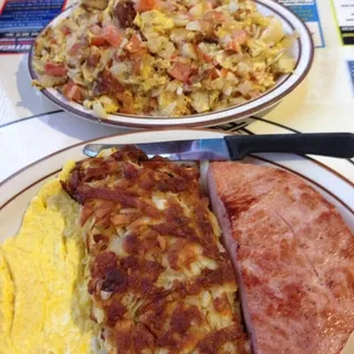Ham Steak and Eggs