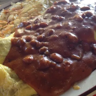 Scotty's Chili Cheese Dog Omelette