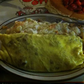 Crazy Otto's Burgermeat Omelette