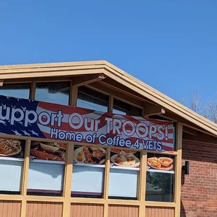 the front of a restaurant