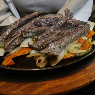 The fajitas platter which is enough for 2.  (Note for next time.)