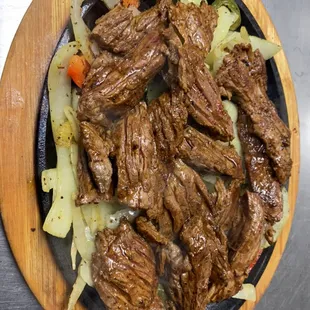 Beef fajitas