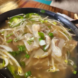 Pho with Tendon and Brisket.