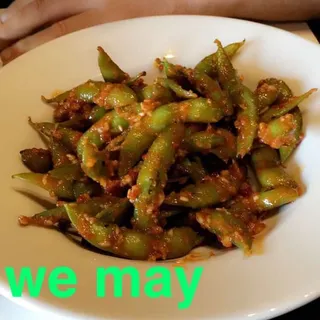 Spicy Garlic Edamame
