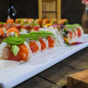 sashimi, sushi and sashimi, sushi, food