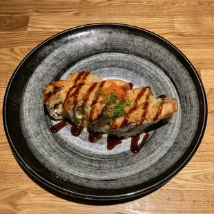 Baked Salmon Roll sushi - really good!!