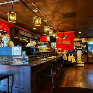 The Sushi bar area!
