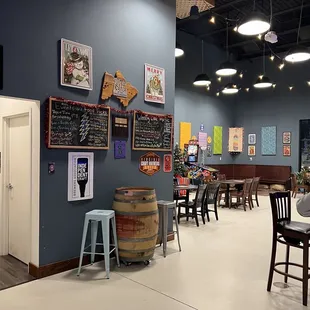 the inside of a restaurant