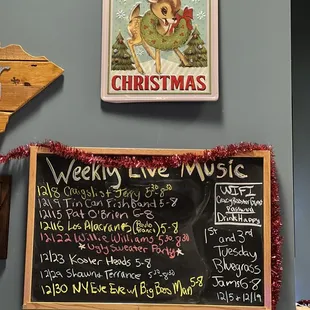 a menu for christmas
