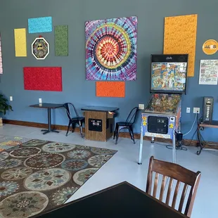 A band came in to set up here later