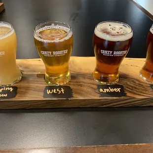 A flight ...a nice selection and all lived up listing..was not disappointed in any of them