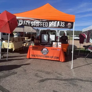 a tent set up for sale