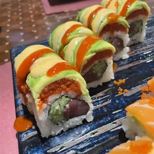 Josh Roll.  Look at that spicy fish on top of the roll but under the avocado....killer