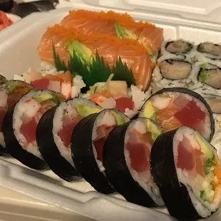 Healthy (front), Yellowtail Scallion (back right), and Mania Salmon (back left)