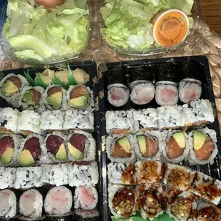 Any 3 Rolls Lunch with side salad