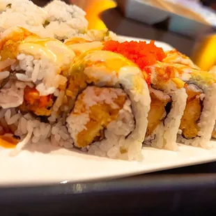 Philly roll and Shrimp love roll