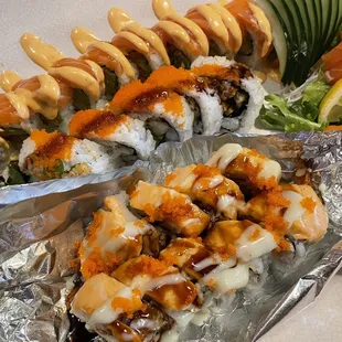 sushi and sashimi, sushi, sashimi, food