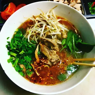 Duck noodle soup