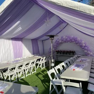 Draping for a small wedding