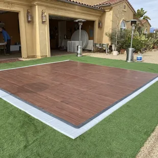 We have both indoor and outdoor dance floors.