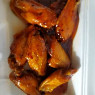 General Tao wings (not spicy at all)