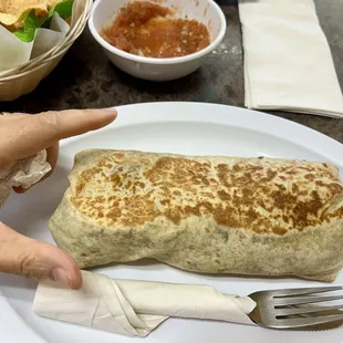 My Chicken Tinga burrito