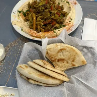 Chicken Shawarma with Hummus