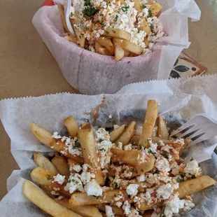 LARGE FIRE FETA FRIES