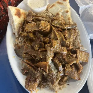 Spicy Gyro on Rice