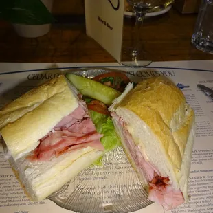 Ham & Swiss Sandwich