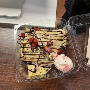 Strawberry Banana Nutella Crepe