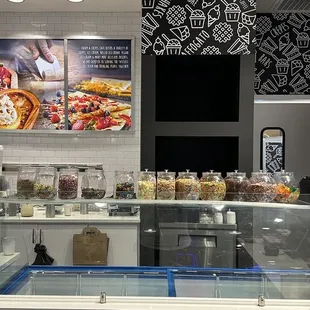 a display of food