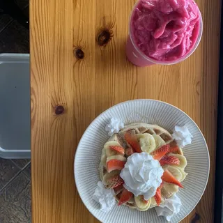 Fresh Fruits Waffle