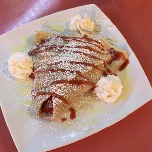 Strawberry cheesecake crepe