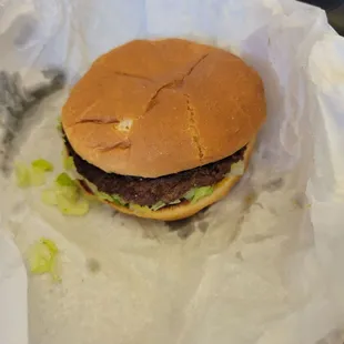 Single burger