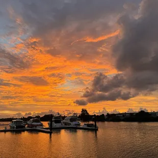 Walking the marina next to the ice cream place after eating ice cream