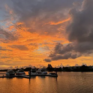 Walking the marina next to the ice cream place after eating ice cream
